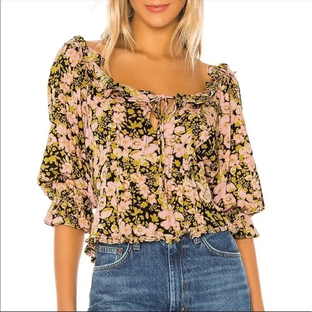 FREE PEOPLE | Sweet Memories Floral Top NEW XS